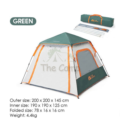 Mobi Garden Camping Automatic Spacious Tent Large Space 2 3 4 People Quick Fast Rainproof Outdoor Tent Camp UPF50+