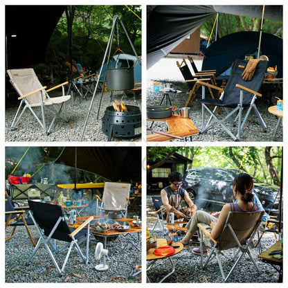 Naturehike Aluminium Alloy Folding Chair Outdoor Portable Foldable Camping Moon Chair Shangye NH19JJ004