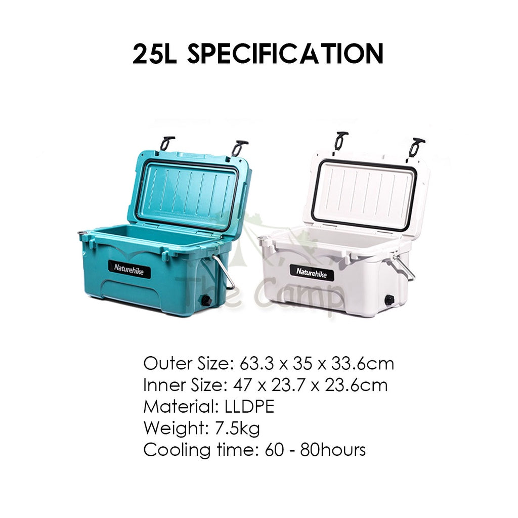 Naturehike Portable Extreme Cooler Box Ice Box Camping Outdoor Picnic Refrigerator Storage Box 25L 50L Freezer