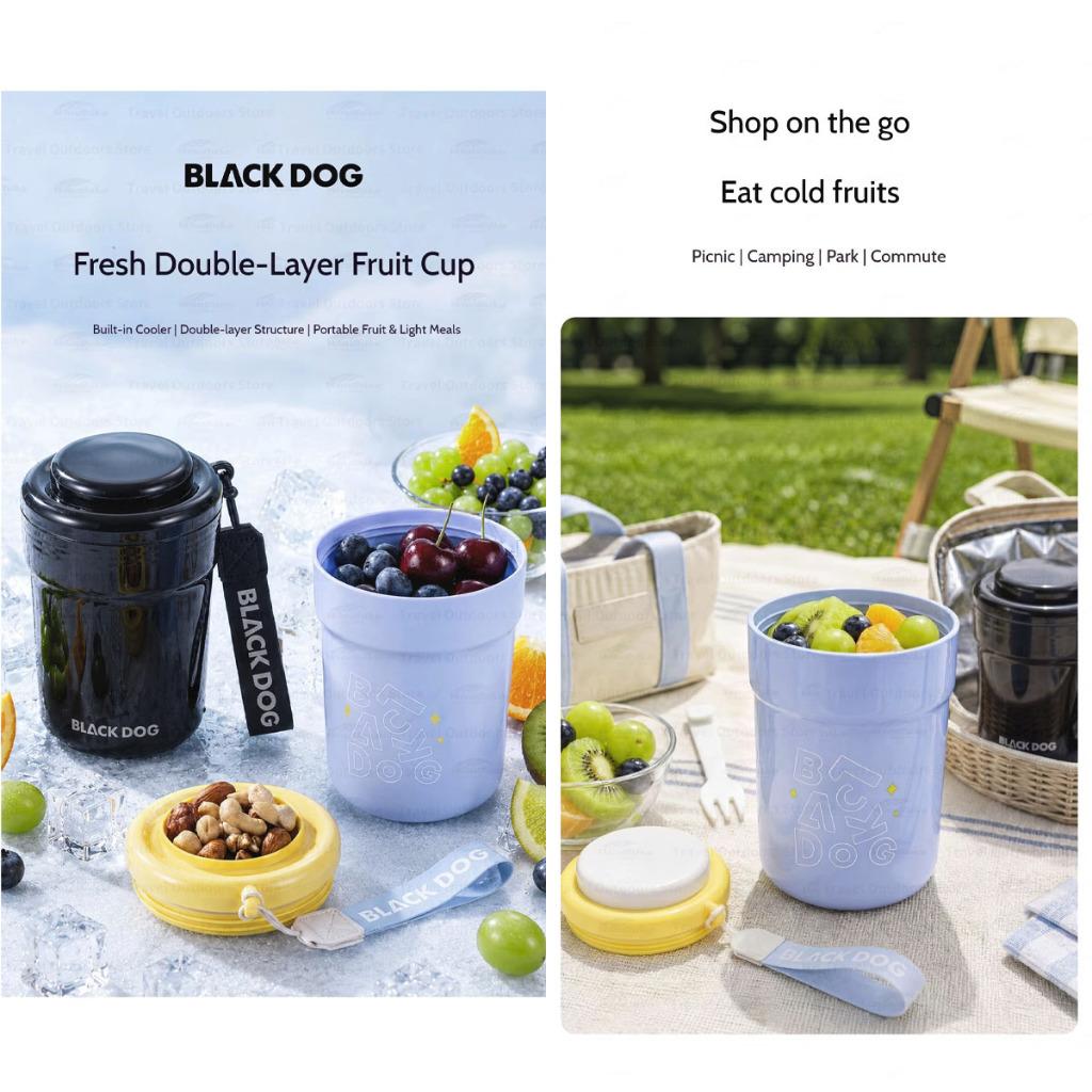 Blackdog Thermos Cup Double Layer Cup For Fruit Coffee Ice Pack Fork Keep Warm Cold Outdoor Camping Picnic CBD2650CF013