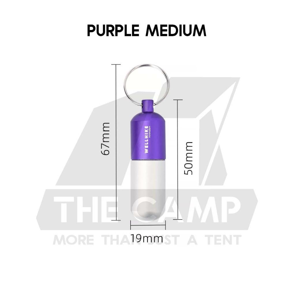 Wellhike SWS EDC Pill Capsule Sealed Waterproof Container Outdoor Camping Portable Small Bottle Mini Storage Keychain