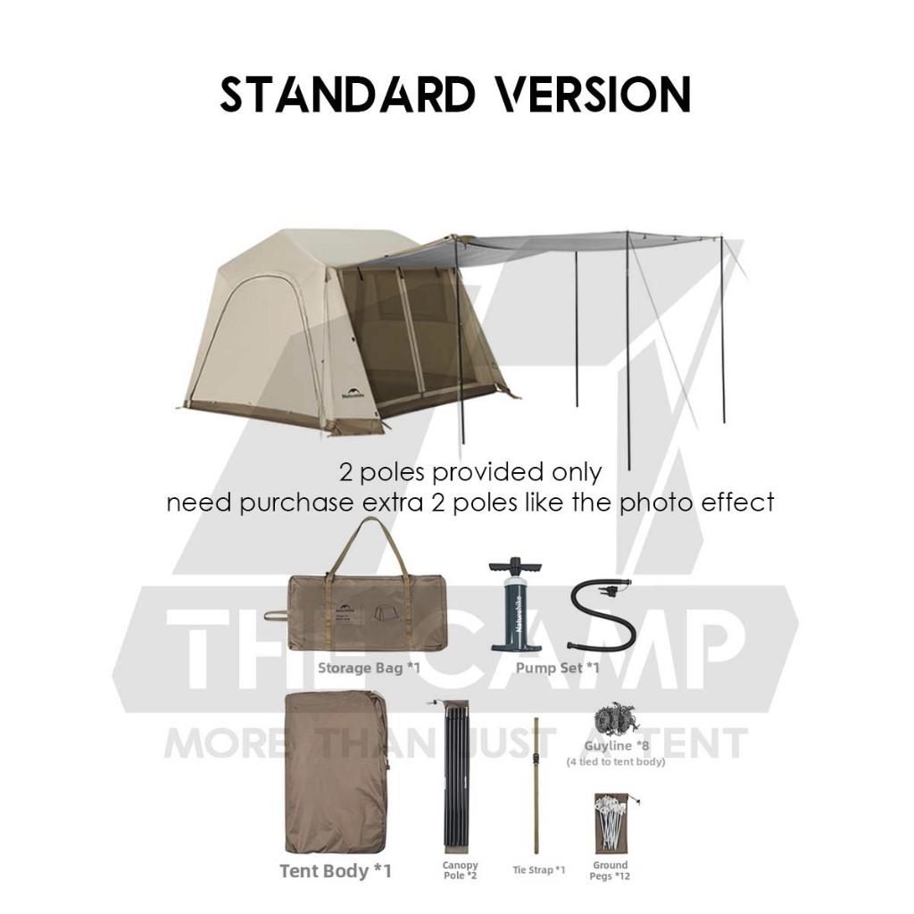 Naturehike Village 6 Air Tent Standard / Flagship Model Inflation Pump Outdoor Camping Khemah Angin CNK2650WS037