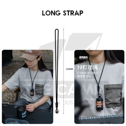 Shinetrip 19 Tornado Light Rotating Lamp Outdoor Camping Tactical Style Free Sticker Tripod Magnet Hanging Lanyard Strap