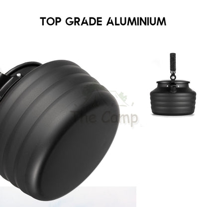 Blackdog Kettle 1.3L Camping Outdoor Water Cerek Aluminum Alloy Black Teko Teapot Plate Stove Sierra Cup BD-CJ002
