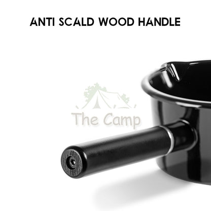 Blackdog Outdoor Enamel Cooking Pot 1L High Temperature Resistant Cook Pan Bowl Plate Cup Kettle BD-YC010