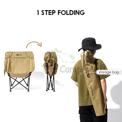 Mobi Garden Folding Chair Outdoor Portable Foldable Camping Moon Chair Aluminium Alloy Lightweight NX22665001 Naturehike