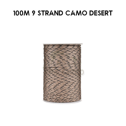 9 / 10 Strand Core 4mm 31m 100m Paracord Rope Parachute Cord Military Standard Lanyard Flysheet Tarp Tent Camping Survi