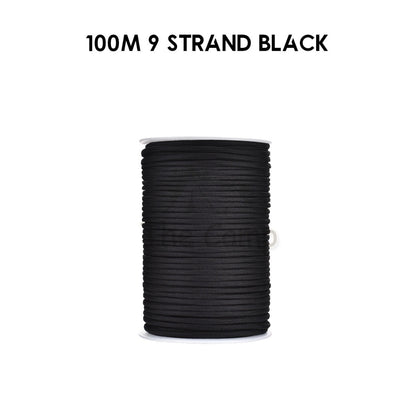 9 / 10 Strand Core 4mm 31m 100m Paracord Rope Parachute Cord Military Standard Lanyard Flysheet Tarp Tent Camping Survi