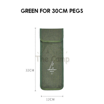 Camping Nail Peg Storage Bag 20cm 30cm 40cm Stake Holder Case Pouch Khemah Canopy Paku Beg Steel Aluminium Nail