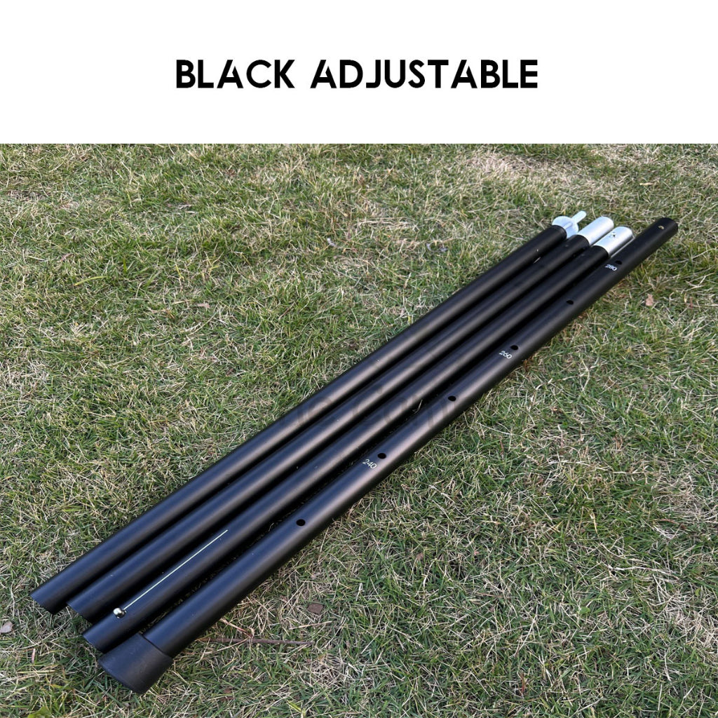 Camping Flysheet Tarp Pole 32mm Heavy Duty Fixed Rod Tent Aluminium Long 2.8m Stand Awning Canvas Canopy Tiang