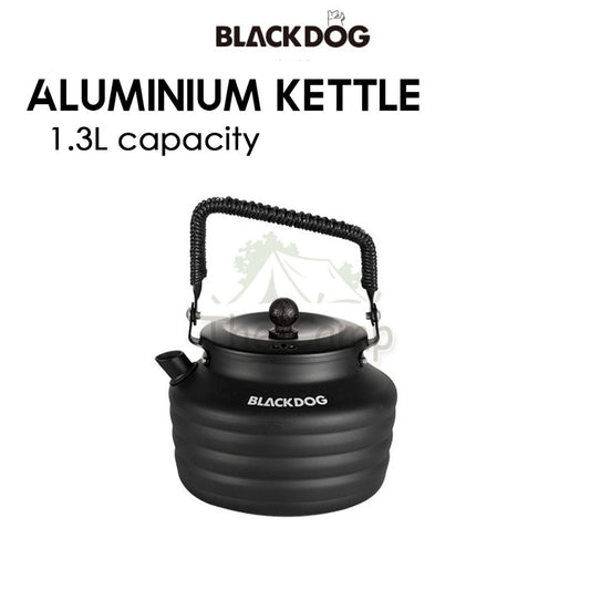 Blackdog Kettle 1.3L Camping Outdoor Water Cerek Aluminum Alloy Black Teko Teapot Plate Stove Sierra Cup BD-CJ002