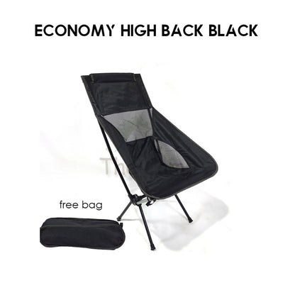 Camping Foldable Moon Chair High & Low Back Outdoor Folding Portable Picnic Aluminium Alloy Lightweight Naturehi