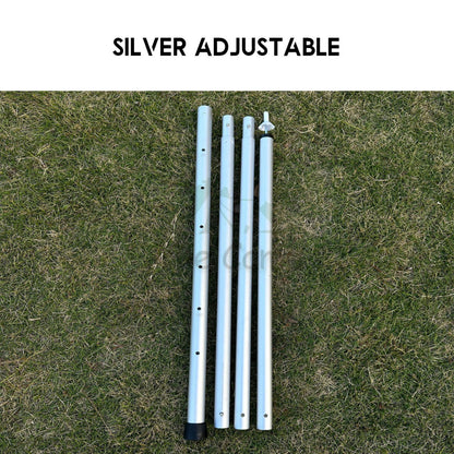 Camping Flysheet Tarp Pole 32mm Heavy Duty Fixed Rod Tent Aluminium Long 2.8m Stand Awning Canvas Canopy Tiang