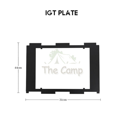 Camping Foldable Shelf Table Customizable IGT Hanging Rack Aluminum Outdoor Hanger Tripod Stand Tableware Organizer