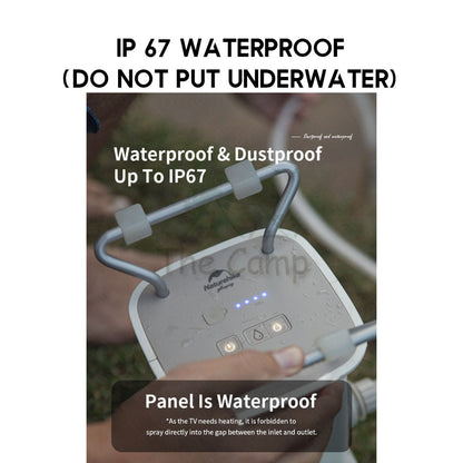 Naturehike 2 In 1 Portable Camping Shower Pump Ultralight Electronic Bath Shower Car Wash Waterproof NH20SJ018