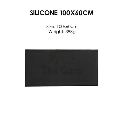 Outdoor Camping Fireproof Mat Cloth BBQ Fiberglass Fire Blanket Insulation Silicone Resistant Flame Retardant Fiber Glas
