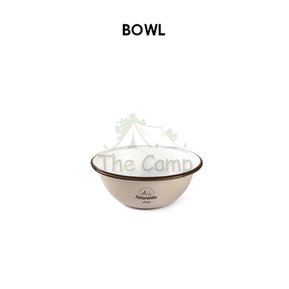 Naturehike Enamel Tableware Bowl Plate Cup Mug Outdoor Camping Cookware Black Limited Edition NH20SJ030