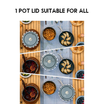Naturehike 4 in 1 Aluminium Cookware Set Cooking Set Pot Set Kettle Pan Pot Camping Outdoor Picnic CNH22CJ002
