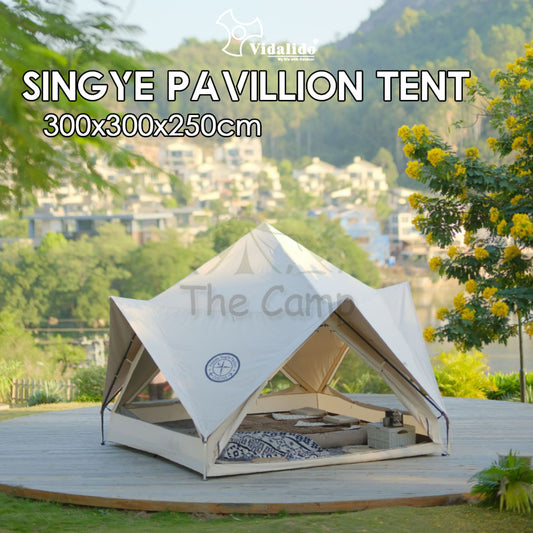 Vidalido Singye Pavillion Tent Camping Double Layer Waterproof UV Proof Khemah
