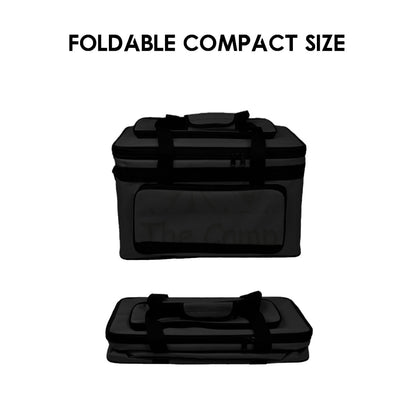 Camping Waterproof Storage Bag 50L 38L Big and Medium Size Black Outdoor Thick Canvas Beg Tool Cookware Equipments