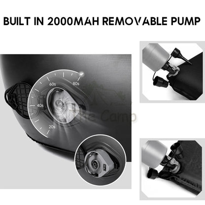 Blackdog Inflatable Sofa Bed Outdoor Camping Chair Inflation Bed Mattress Table Flysheet Tarp Black Pump CBD2300DZ010