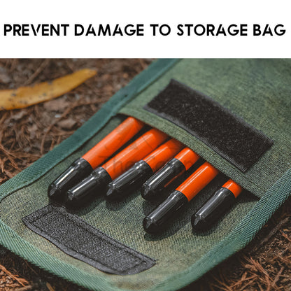 Camping Tent Nail Peg Protective Tip Cover Sleeve Rubber for Steel Nail Bag