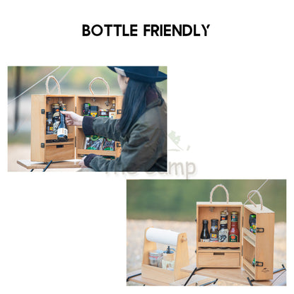 Naturehike Outdoor Seasoning Cabinet Portable Picnic Spice Rack Ingredient Box Camping BBQ Equipment Cooking NH20PJ006