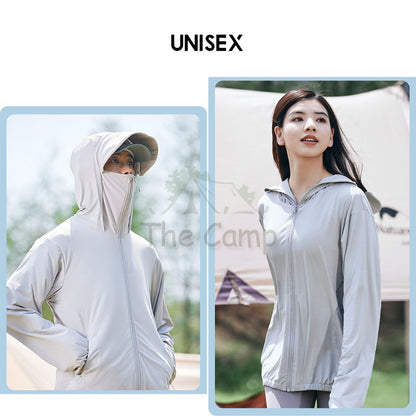 Naturehike UV Protection Jacket Cool Long Sleeved Jacket Outdoor Quick Dry Hooded Mask Unisex UPF100 CYY2321BA016