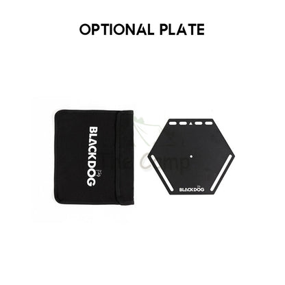 Blackdog Light Stand Double Hook Lamp Pole Aluminum Camping Light Optional Bracket Hexagonal Tray Shelf BD-DJ001