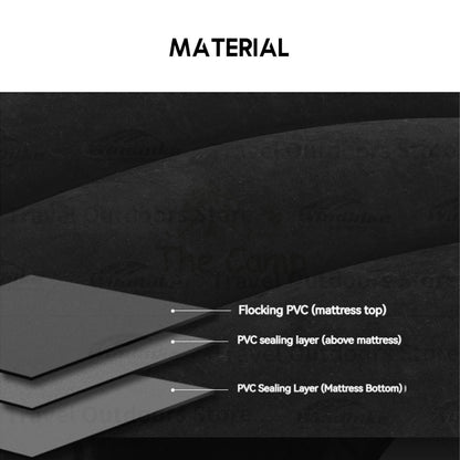 Blackdog Inflatable Sofa Bed Outdoor Camping Chair Inflation Bed Mattress Table Flysheet Tarp Black Pump CBD2300DZ010