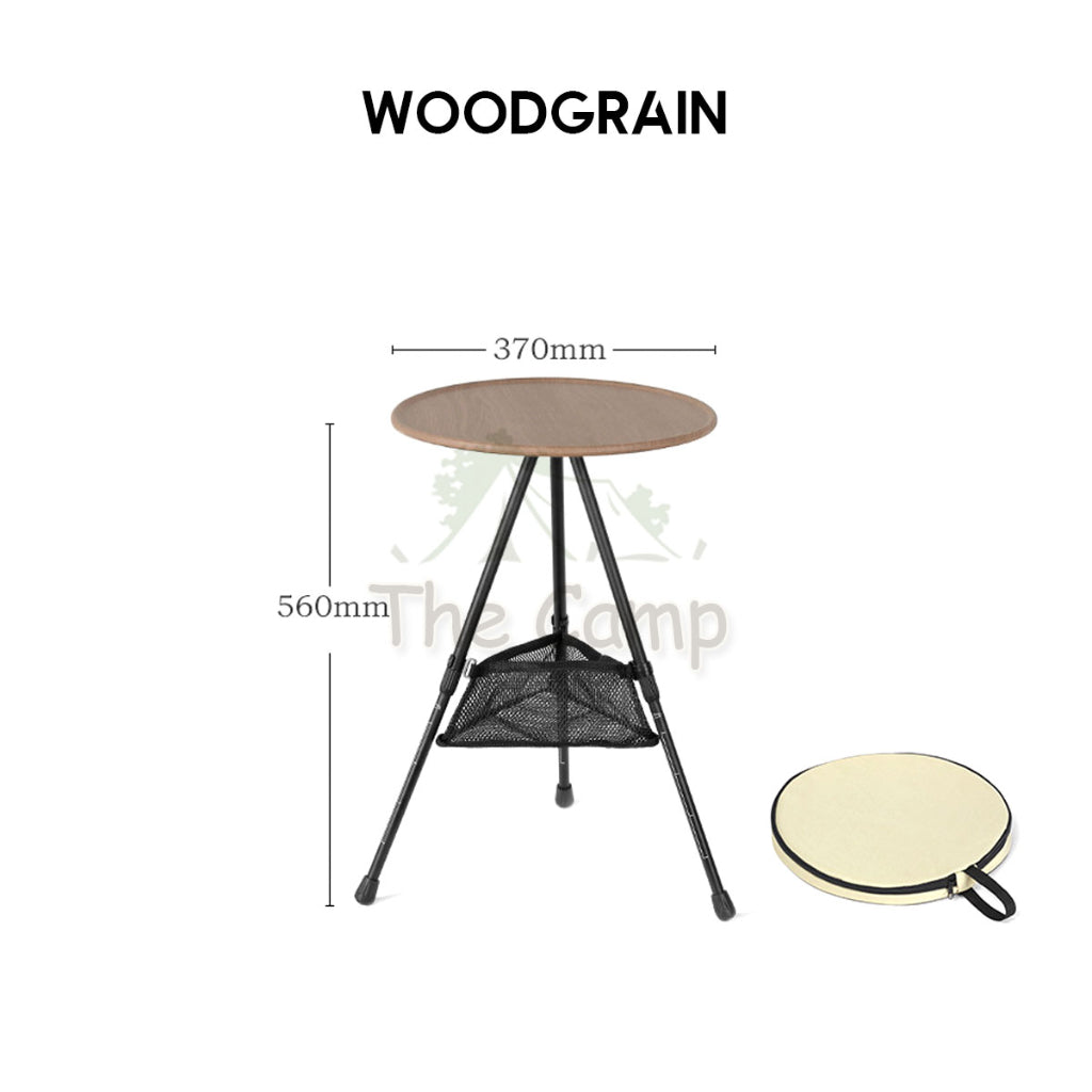 Adjustable Height Camping Small Round Table Picnic Aluminium Alloy ABS Stool Chair Tent Flysheet Tarp Pole Nail Peg Rope