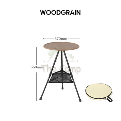 Adjustable Height Camping Small Round Table Picnic Aluminium Alloy ABS Stool Chair Tent Flysheet Tarp Pole Nail Peg Rope