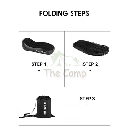 Blackdog Inflatable Sofa Bed Outdoor Camping Chair Inflation Bed Mattress Table Flysheet Tarp Black Pump CBD2300DZ010