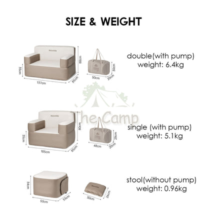 Naturehike Inflatable Sofa Outdoor Camping Chair Inflation Bed Mattress Table Flysheet Tarp Table Pump Rope CNH22DZ023