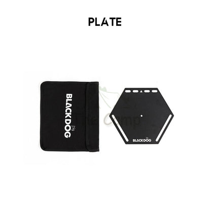 Blackdog Light Stand Double Hook Lamp Pole Aluminum Camping Light Optional Bracket Hexagonal Tray Shelf BD-DJ001