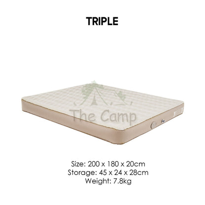Naturehike Inflation Double Triple Camping Air Bed 20cm with Pump Mattress Inflatable Outdoor Mattress CNH22DZ024