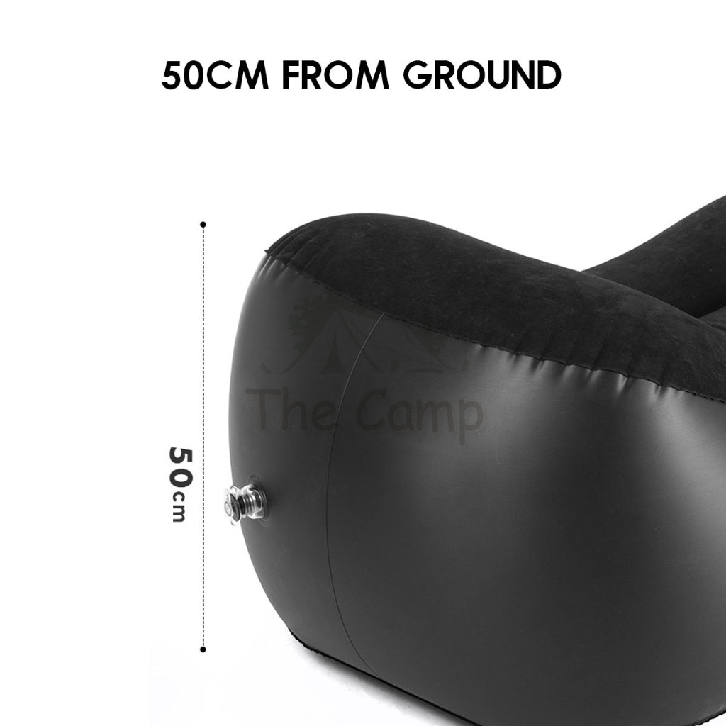 Blackdog Inflatable Sofa Bed Outdoor Camping Chair Inflation Bed Mattress Table Flysheet Tarp Black Pump CBD2300DZ010