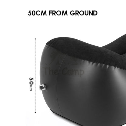Blackdog Inflatable Sofa Bed Outdoor Camping Chair Inflation Bed Mattress Table Flysheet Tarp Black Pump CBD2300DZ010