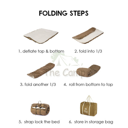 Naturehike Ultimate Sponge Air Bed 2in1 30cm with Pump Camping Inflation Mattress Inflatable Tent Tilam CNH22DZ026
