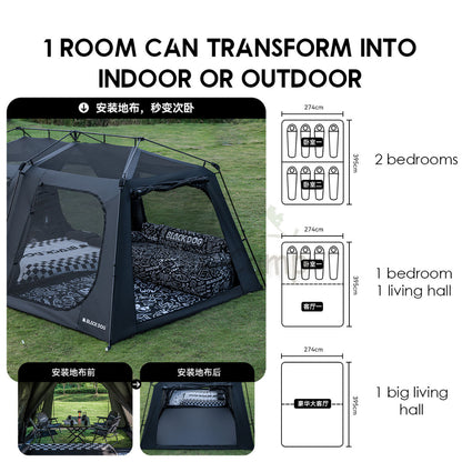 Blackdog V2 Luxury Automatic Tent 3.0 Cinema 2 Room 4 Hall Villa Projector Screen Auto Vicore Village 13 CBD2300ZP012