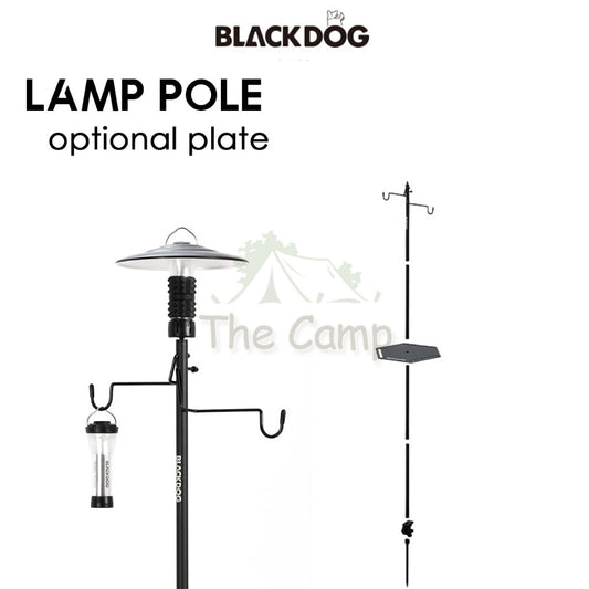 Blackdog Light Stand Double Hook Lamp Pole Aluminum Camping Light Optional Bracket Hexagonal Tray Shelf BD-DJ001