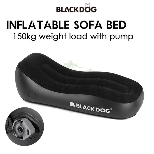 Blackdog Inflatable Sofa Bed Outdoor Camping Chair Inflation Bed Mattress Table Flysheet Tarp Black Pump CBD2300DZ010