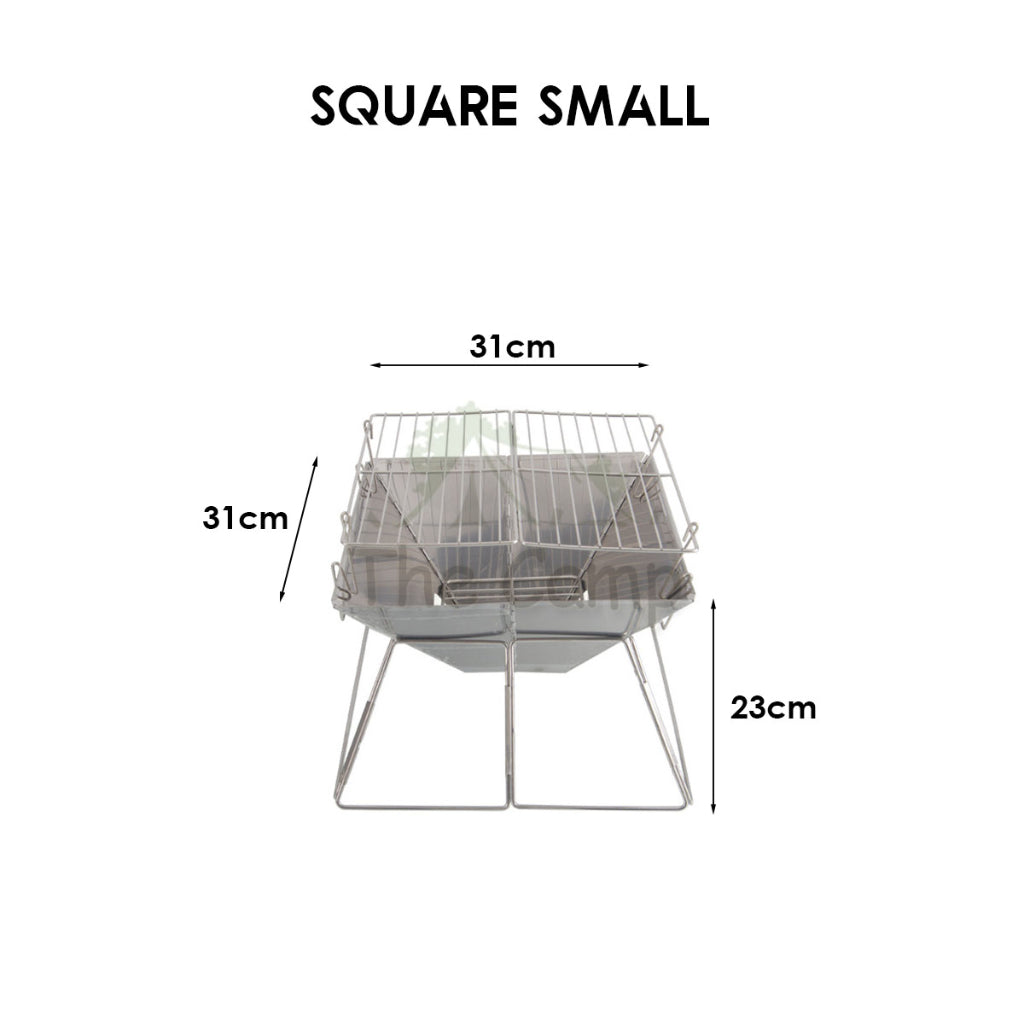 Portable Stainless Steel BBQ Rack Foldable Grill Barbeque Grill Table Camping Picnic
