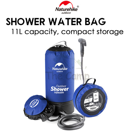 Naturehike Shower Water Bag 11L Pressurize Water Outdoor Camping Portable Foot Press Pressurize Travel Wash Washing