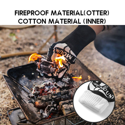 Fire Resistant Glove Outdoor Camping Flame Retardant Heat Insulation BBQ Oven Anti Scald Tent Flysheet
