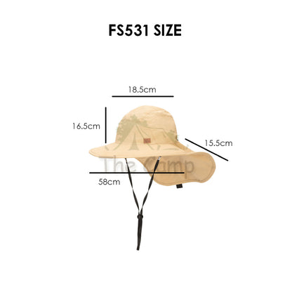 Naturehike Fisherman Hat Camping Outdoors Folding Shawl Breathable Cap Hats Chair Double Visor MZ014 FS531