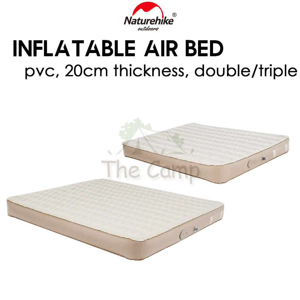 Naturehike Inflation Double Triple Camping Air Bed 20cm with Pump Mattress Inflatable Outdoor Mattress CNH22DZ024