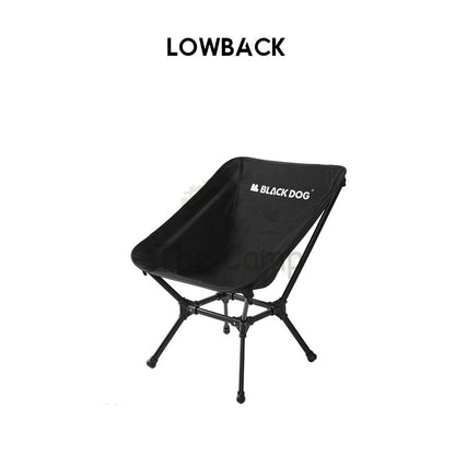 Blackdog Adjustable Angle Moon Chair Foldable Folding Camping Outdoor Tent Table Flysheet Black CBD2300JJ024