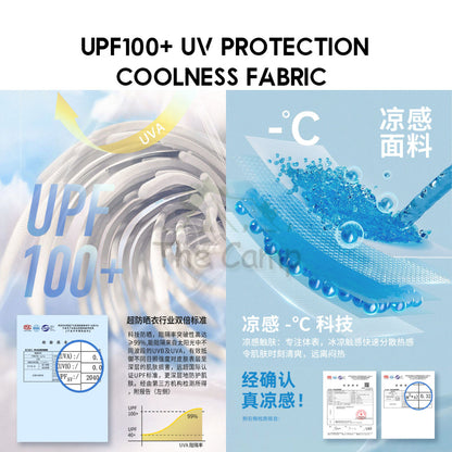 Naturehike UV Protection Jacket Cool Long Sleeved Jacket Outdoor Quick Dry Hooded Mask Unisex UPF100 CYY2321BA016