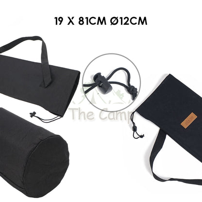 Camping Pole Storage Bag XL Large Long Size Black Equipment Bags Adjustable Pole Flysheet Tarp Tent Peg Nail